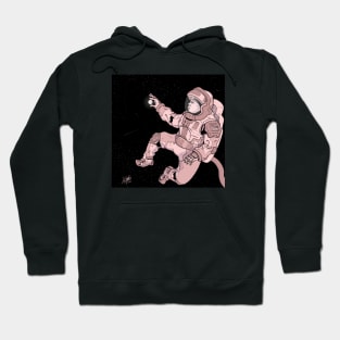 Astronaut in Pink Space Hoodie